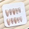 ONPRESS 30Pcs Summer Press on Nails Medium Almond Fake Nails