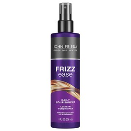 John Frieda, Frizz Ease Daily Nourishment Acondicionador, Acondicionador sin Enjuague, Para cabello Propenso al Frizz, con vitamina A, C y E, 8 Onzas
