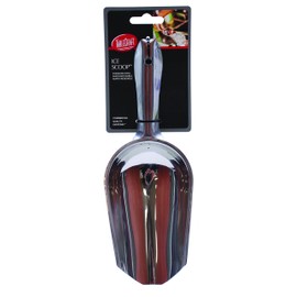 TableCraft H512 Small Stainless Steel Ice Scoop, 4-Ounce, Silver