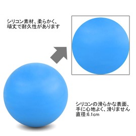 WOVTE Massage Lacrosse Ball Muscle Pain Shoulder Neck Back Leg Body Deep Tissue Trigger Point Muscle Knot Yoga Myofascial Release (Blue)