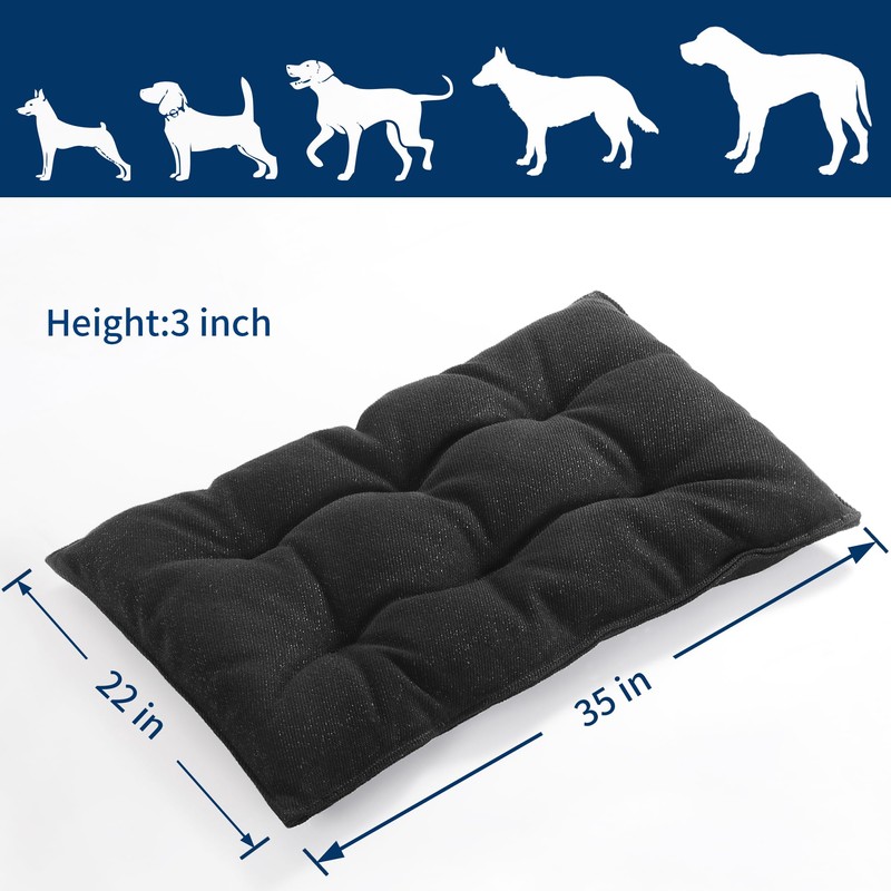 MABOZOO Dog Bed, Indestructible Chew Proof Pet Bed Mat, Durable