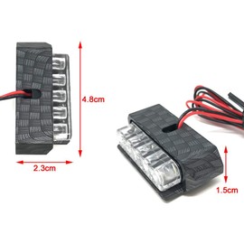 Alchemy Parts Motorbike LED Light Number Licence Plate Quad ATV Trike Very Bright (Carbon Fibre)