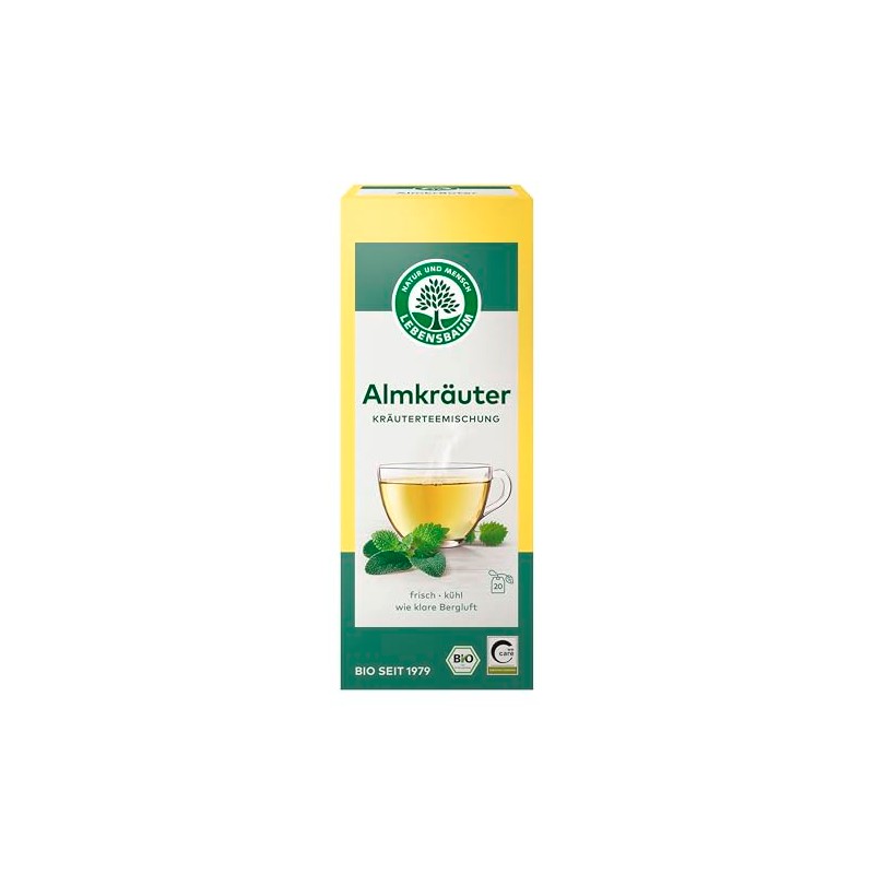 LEBENSBAUM 3 x Alpine Herbal Tea Blend, Organic Herbal Tea