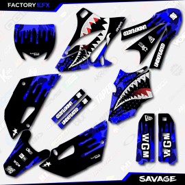 Factory EFX Blue Savage Racing Camo Graphics kit fits 15-21 Yamaha Yz85 YZ 85 # Plate