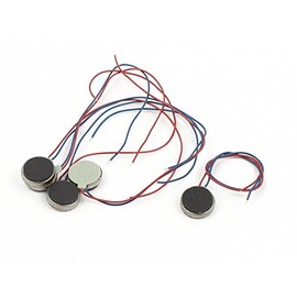 uxcell 5pcs DC3V/0.1A 1.5V/0.05A 10x2.7mm Coin Mobile Vibration Motor