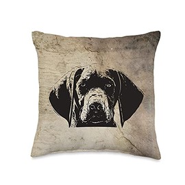 German Shorthaired Pointer gift for GSP Owners Throw Pillow