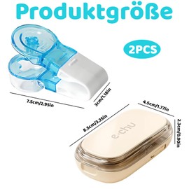 2 Pieces Tablet Divider, Pill Cutter and Tablet Cutter, Medication Divider, Tablet Splitter for Large and Small Pills, Ideal for Domestic Use