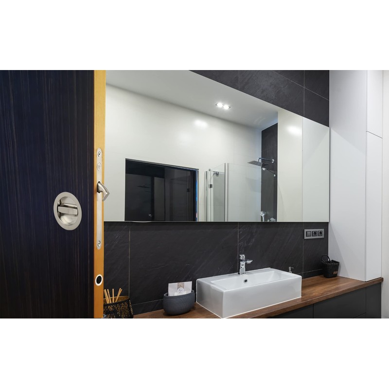 Yale Sliding Door Lock Set - Round Retractable Lock and
