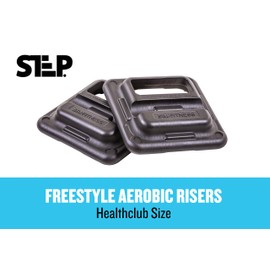The Step (Made in USA Freestyle Aerobic Risers - Health Club Size - Black