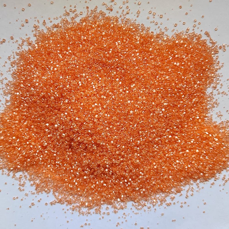 Homankit Sanding Sugar, Orange Edible Sanding Sugar Sprinkles, Sugar Sprinkle