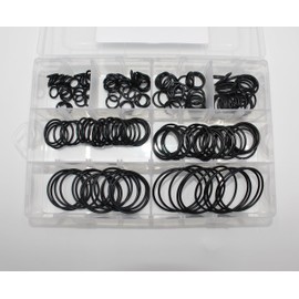 Hydraulic O-Ring ORS/ORFS for Flat Face O-Ring Seal Hydraulic Fittings Hydraulic O-Ring Seal Kit 8 Common Sizes Buna-N 90 210 Piece Kit