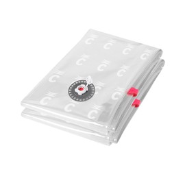 Compactor Aspispace Space Saving Large Vacuum Storage Bag for 1 Double Duvet 80 x 100cm-Pack of 2, Nylon and Polythene