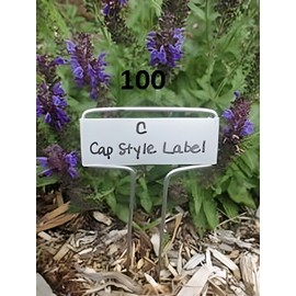 Paw Paw Everlast Label Company Cap Style Plant Labels, garden markers, plant markers, garden labels