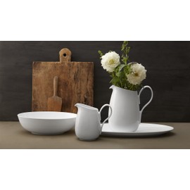 nambe Skye Oval Platter | Bone China Serving Tray for Appetizers, Snacks, and Sandwiches | 17 x 8 Inch | Dishwasher and Microwave Safe