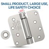 Treasem Self Closing Door Hinges, Auto Closing Spring Hinges with