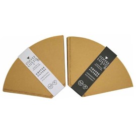 Size 6/No.6 /1x6 Coffee Filter Papers by COFFEE LUSSO, Cone Shaped, Unbleached, Eco Friendly (100)