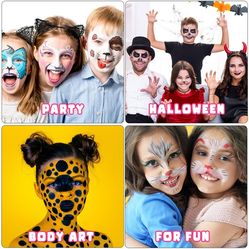 Bowitzki 10g Split Cake Face Paint Professional For Kids Adults