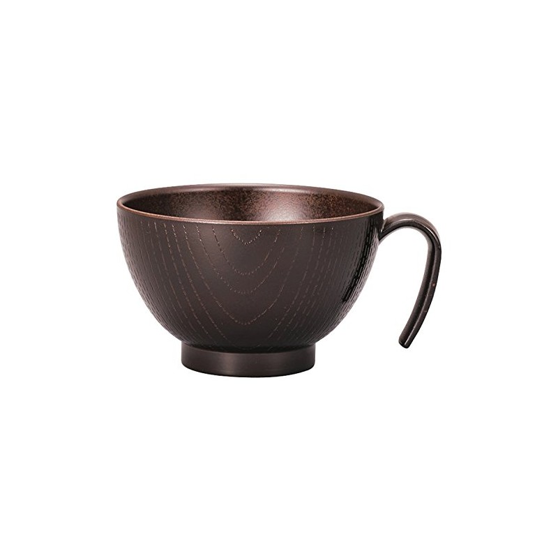 Yamanaka Lacquer M16474-9 Natural Wood Grain Bowl with Hand, Large,