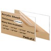 Gdhwxcl 12 x 24 inch Clear Acrylic Sheets 1/8 inch
