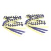 2Pcs Ribbon Leis Double Braided Necklace Graduation Congrats Accessory for