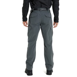 KFUBUO Men's Lightweight Ripstop Stretch Tactical Pants, Water Resistant Work Cargo Pants for Outdoor Relaxed Fit Grey