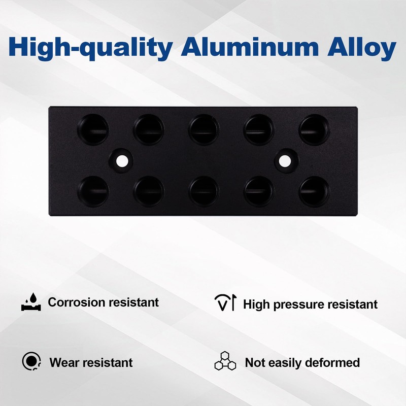 Dual-Row Air Manifold,Air Compressor Manifold, Air Inline Manifold Block Splitter,