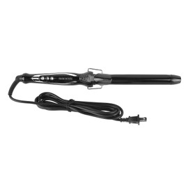Curling Iron Adjustable Temperature Hair Curler Wand With Ceramic Coating For Egg Roll Water Ripples Black