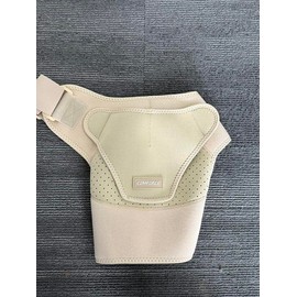 COMFORCE Shoulder Support for Women Men, Rotator Cuff Shoulder Support, Left Right Shoulder, Adjustable Shoulder Support for Dislocation, Workout, Sports Injuries, Nude