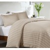 MOONLIGHT20015 Single Duvet Cover Set Reversible Stripes Satin Bedding Set