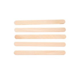 Barrilito Palitos planos de madera en color natural, medidas 0.7 X 7.5 cm. Paquete con 150 piezas. W009