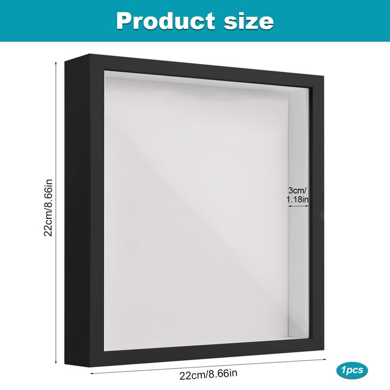 3D Shadow Box Frame, Shadow Box Frame, Wooden Photo Frame,