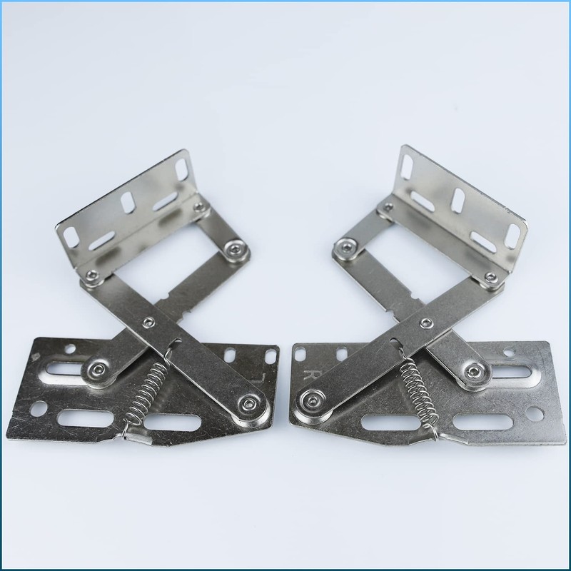 SUUJI 2 pcs Scissors Hinges,Sink Front tip Out Tray Hinges