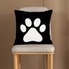 KUNQIAN Cushion Cover Paw Cute Kids Black Dog Cat Paw