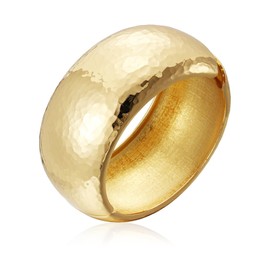 YBMYCM Chunky Gold Bangle Bracelets for Women Wide Chunky Cuff Bracelets Trendy Hammered Irregular Wrist Cuff Wrap Bracelet