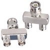 TUOLNK 2PCS BNC Male to Dual BNC Female 3-Way RF