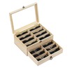 AUTOARK Pine Wood 16 Piece Eyeglasses Storage and Sunglass Glasses