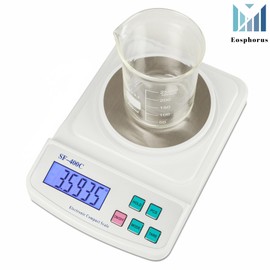 Eosphorus Báscula Electrónica Portátil de Ciencia, Balanza Digital de Laboratorio de Química, Báscula de Gramo Precisión de 0,01 g - Onzas y Gramos