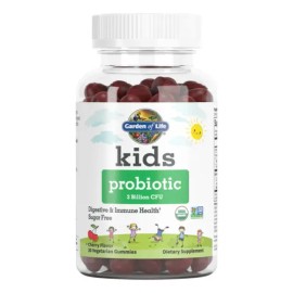 Probioticos Garden Of Life Niños Salud Digestiva Sin Azucar Sabor Cereza