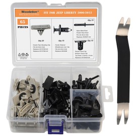 Woodzdon 66pcs Wheel Fender Flare Clips Hardware Kit for Jeep Liberty 2006-2012 55157055AA 6503598 6506007AA 55156429AA