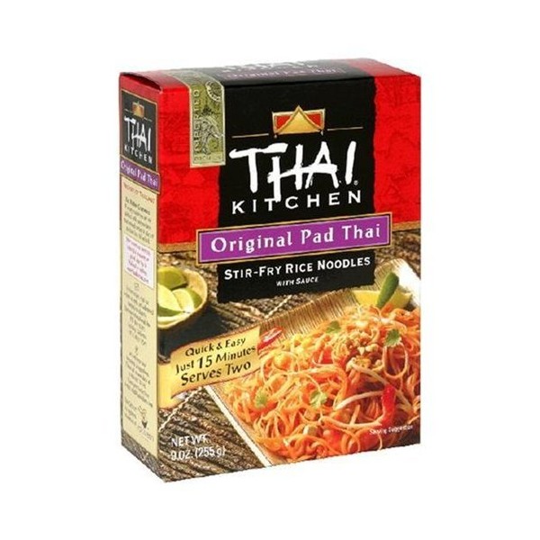 Thai Kitchen Original Pad Thai Stir-Fry Noodles with Sauce, 9-Ounce Unit, (Pack of 12)