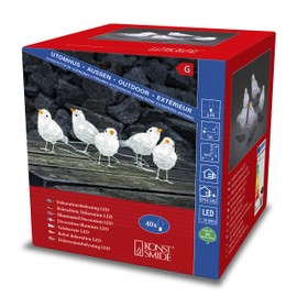 Acrylic bird figurines