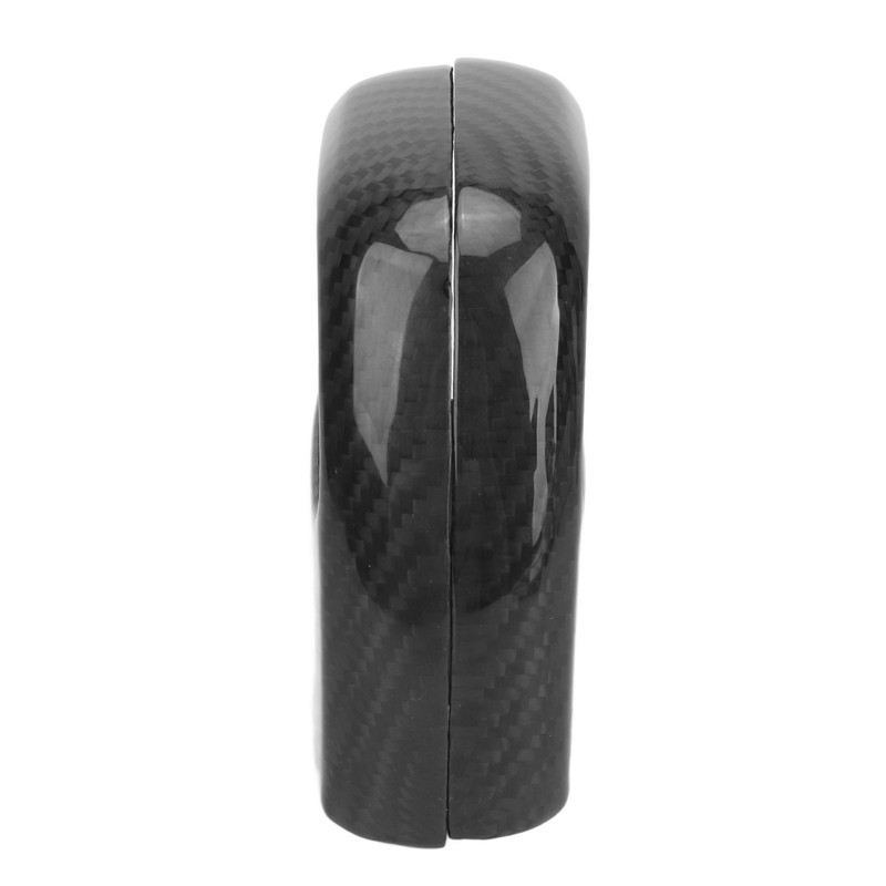 2Pcs Gear Shift Knob Cover Trim Protective Carbon Fiber Gear