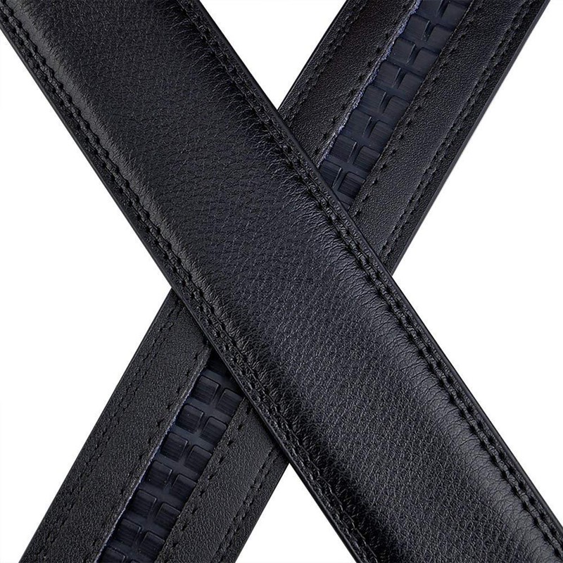 SIAELT Men's Belt, Slide Genuine Leather Ratchet Belt with Automatic