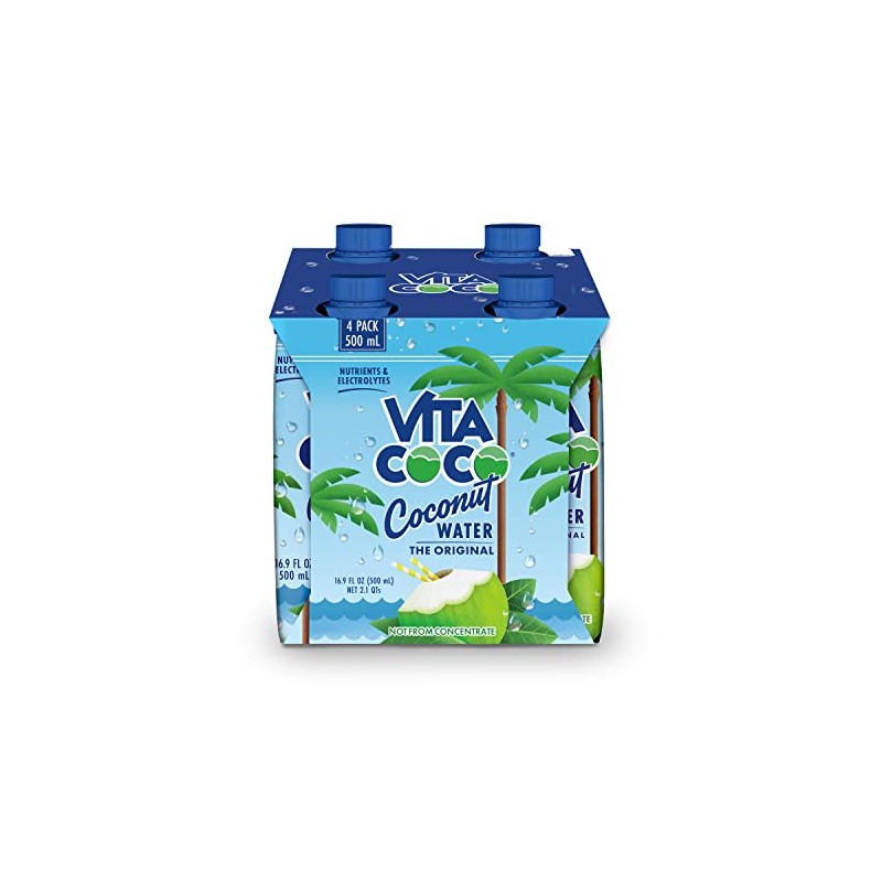 Vita Coco Coconut Water, 16.9 Ounce (Pack of 4)