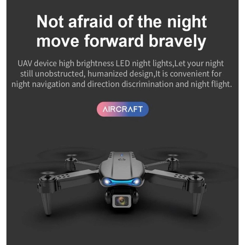 KBDFA E99 Pro Drone WIFI FPV 4K Dual Camera Obstacle