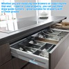 10 Pairs Plastic Guide Rails, Screw-On Side Mounted Drawer Slide,