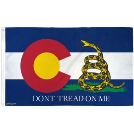 Colorado Gadsden Don't Tread On Me Historical Flag - 3x5ft Premium Polyester American Flag