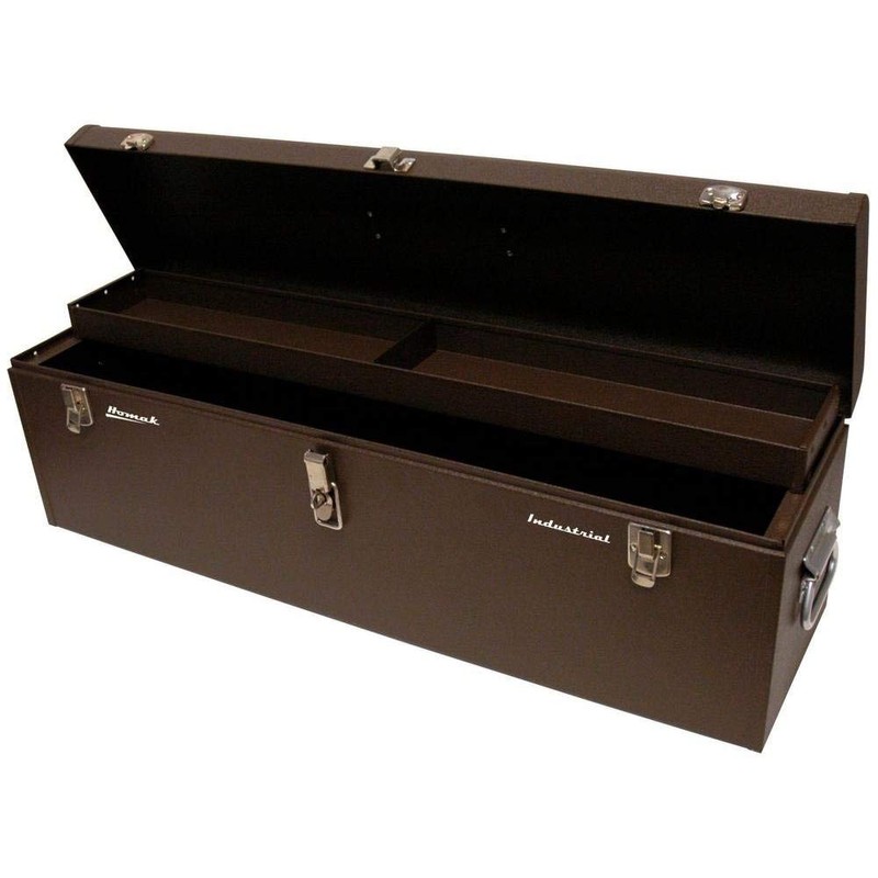 Homak 20-Inch Industrial Steel Toolbox, Brown Wrinkle Powder Coat, BW00200200