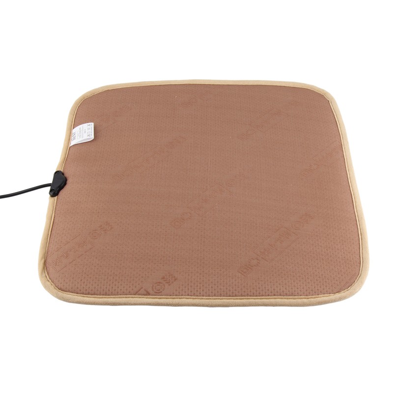 Square Car Seat Heating Pad With Plush Cover 12V Car