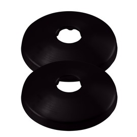 Westbrass R128-2-62 1/2" Sure Grip Low Pattern Flange for Copper Pipe (5/8" OD), Matte Black (2-Pack)
